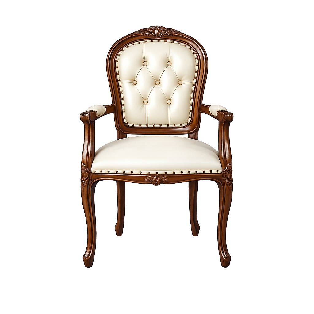 Kursi Arm Chair Oval Coklat