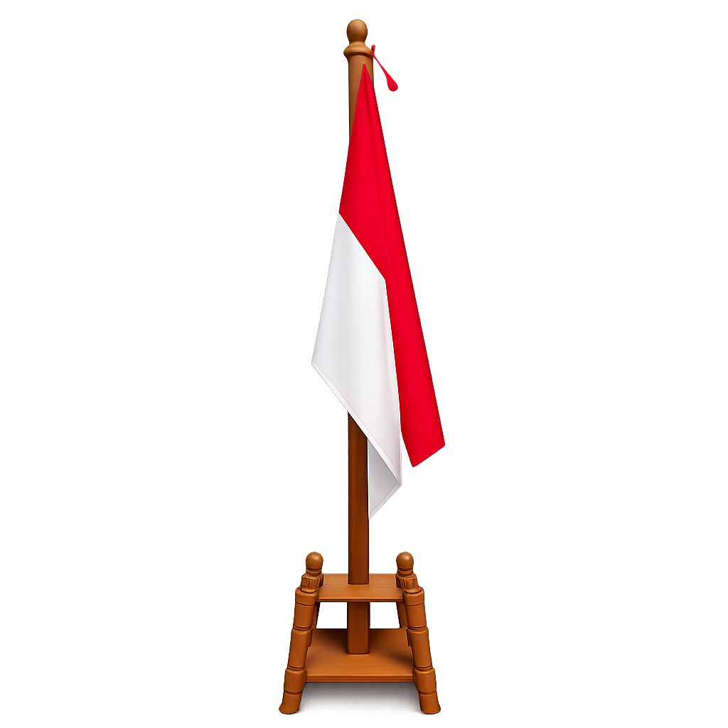 Tiang Bendera Kayu